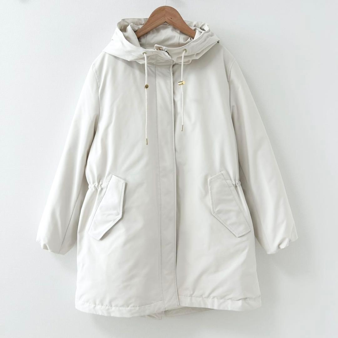 2024AW✨23区　ミリタリーダウンコート　ホワイト　大きいサイズ　44