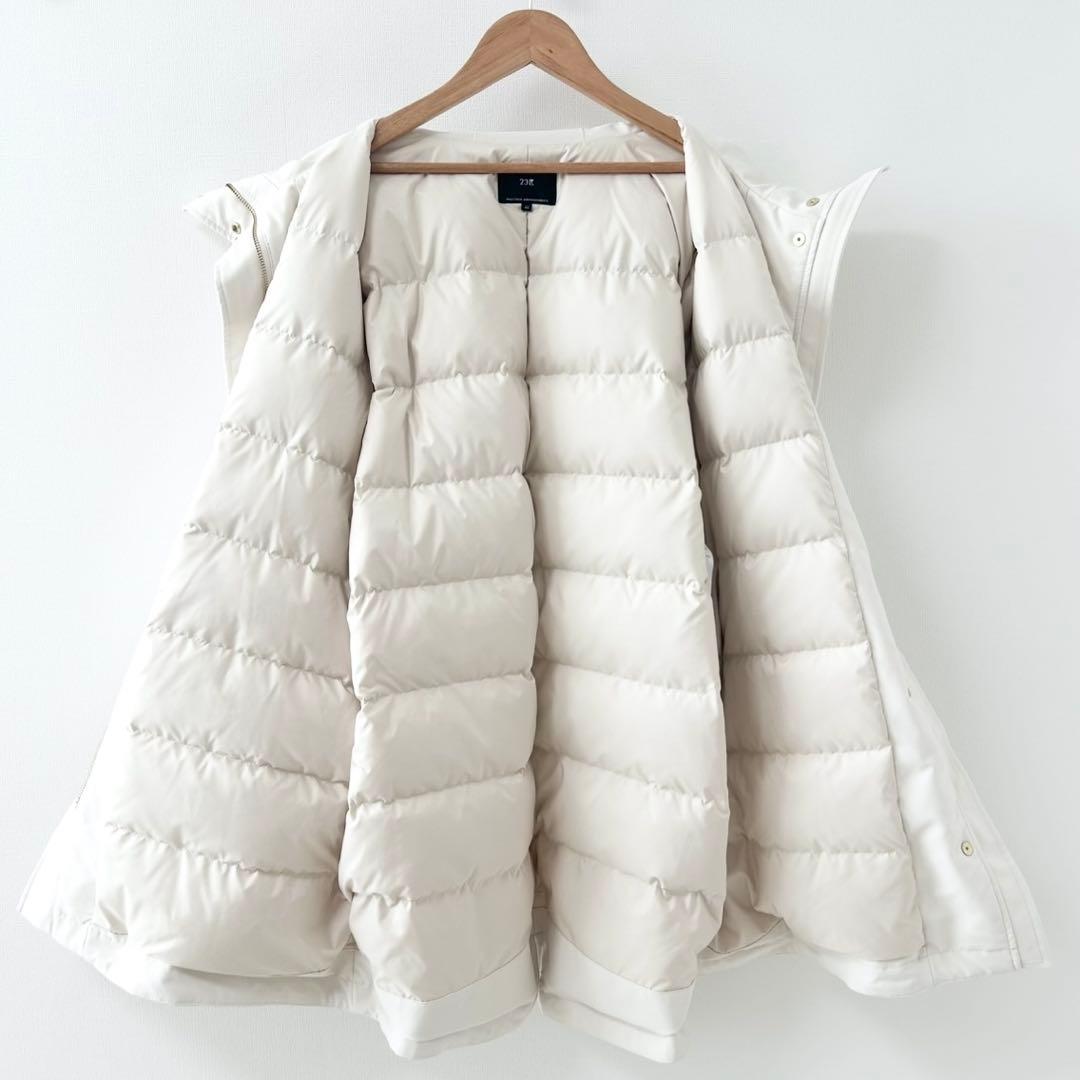 2024AW✨23区　ミリタリーダウンコート　ホワイト　大きいサイズ　44 2