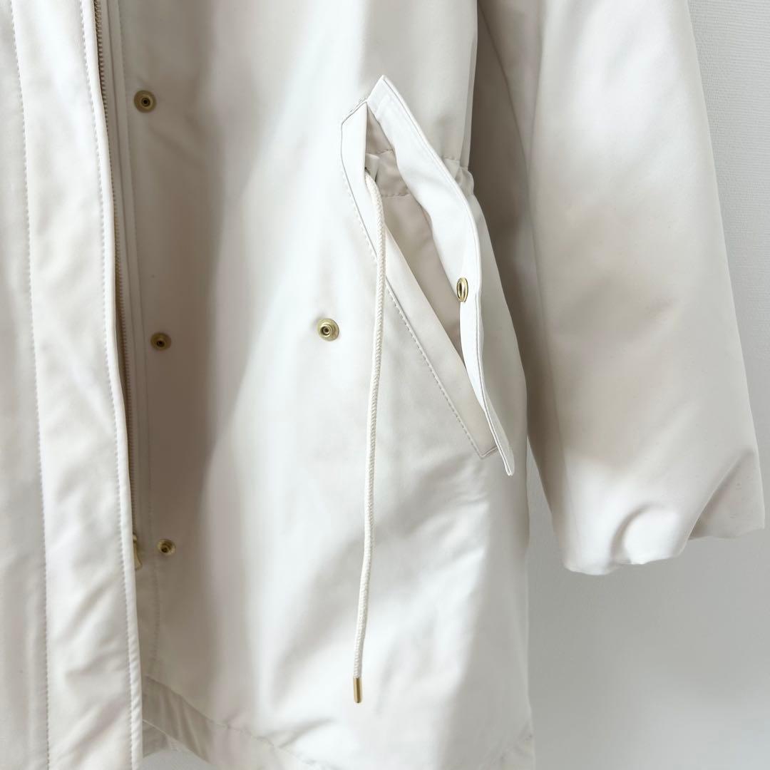 2024AW✨23区　ミリタリーダウンコート　ホワイト　大きいサイズ　44 9