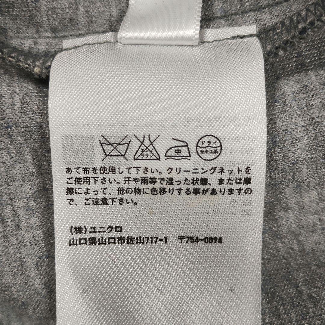 UNIQLO グレー ラウンドネック 七分袖 ニットワンピース M シンプル 春 10