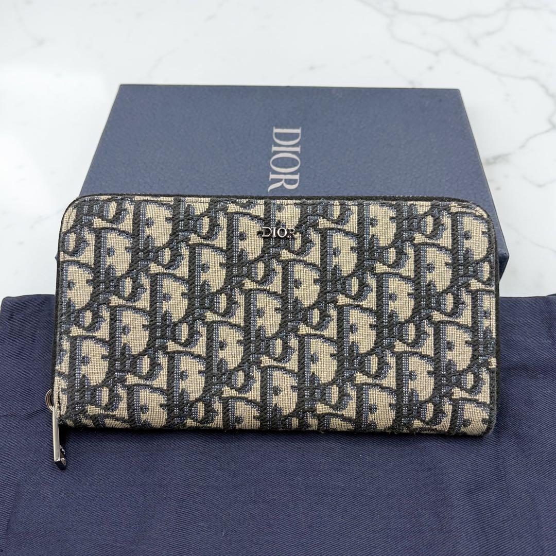 ⭐️ほぼ未使用⭐️ ディオール オブリーク ロングジップウォレット