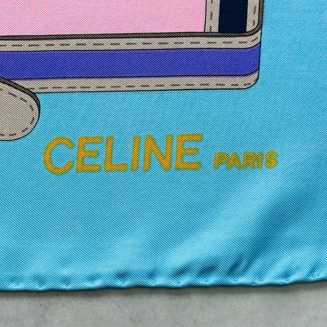 CELINE トリオンフ ベルト チェーン デザインシルクスカーフ 6