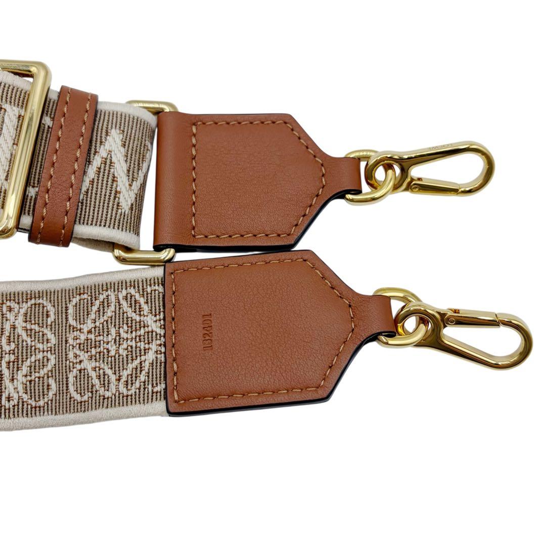 ⭐️美品⭐️ ロエベ アナグラム ロゴ ショルダーストラップ ブラウン 8