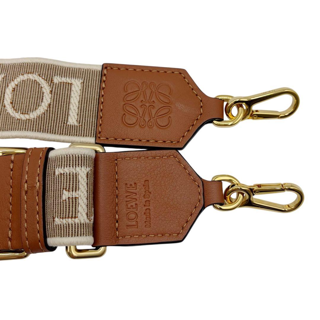⭐️美品⭐️ ロエベ アナグラム ロゴ ショルダーストラップ ブラウン 9