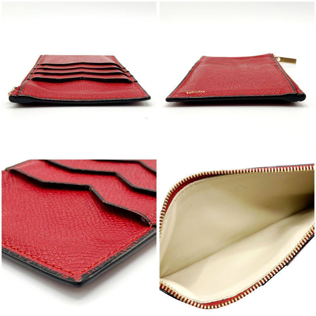 良品✨ ヴァレクストラ イジィデ チェーンウォレット 長財布 レッド 10