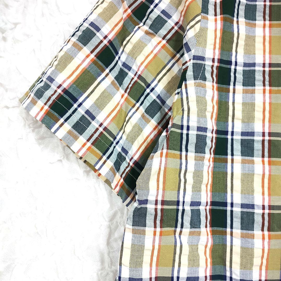 DoCLASSE ドゥクラッセ チェック柄 半袖シャツ ボタンダウン 大きめXL 3