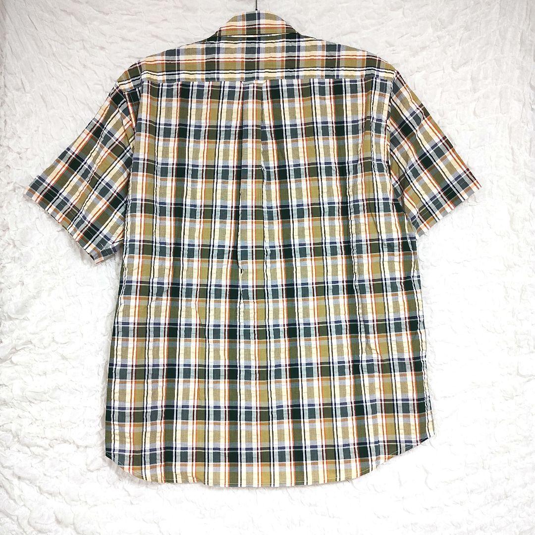 DoCLASSE ドゥクラッセ チェック柄 半袖シャツ ボタンダウン 大きめXL 5