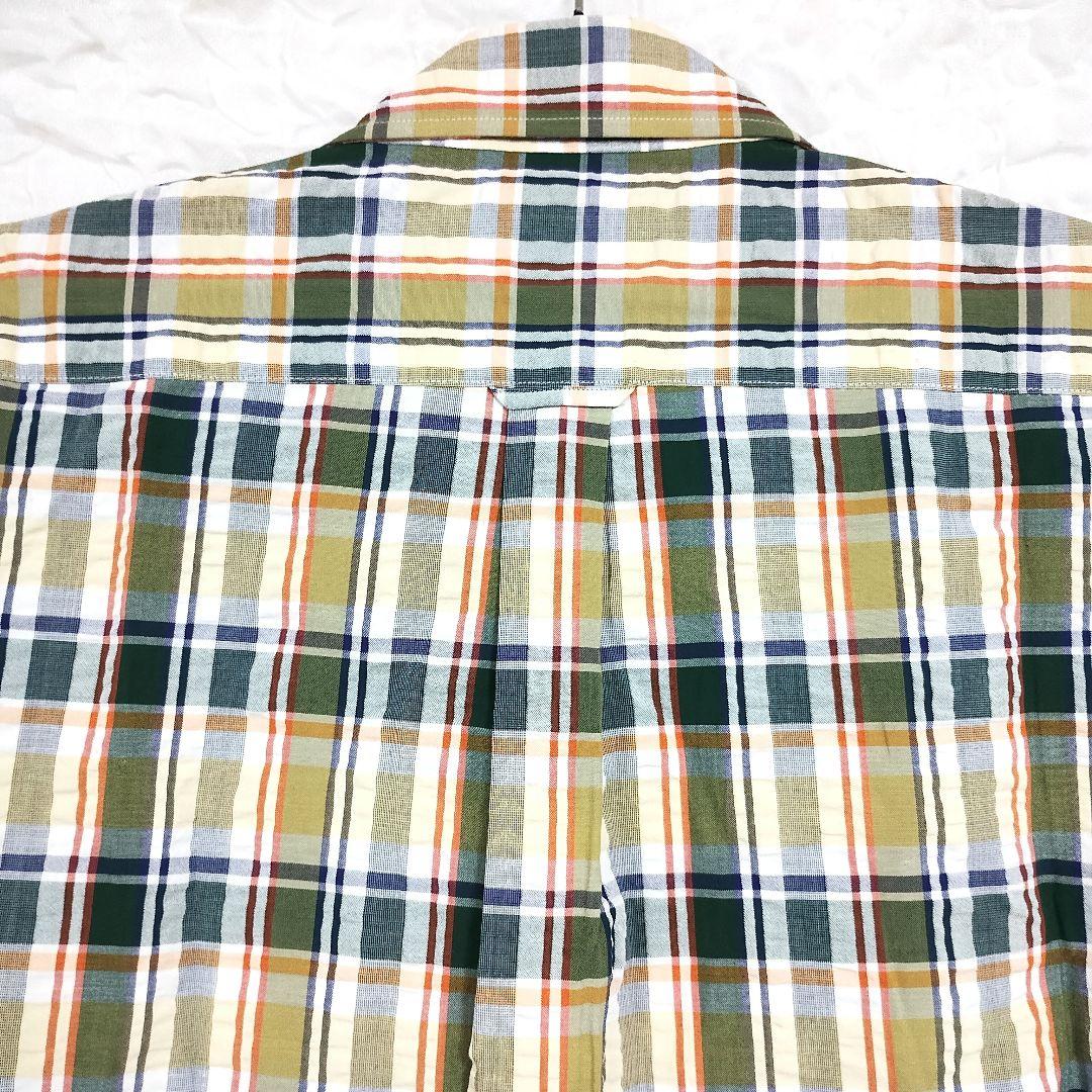 DoCLASSE ドゥクラッセ チェック柄 半袖シャツ ボタンダウン 大きめXL 6