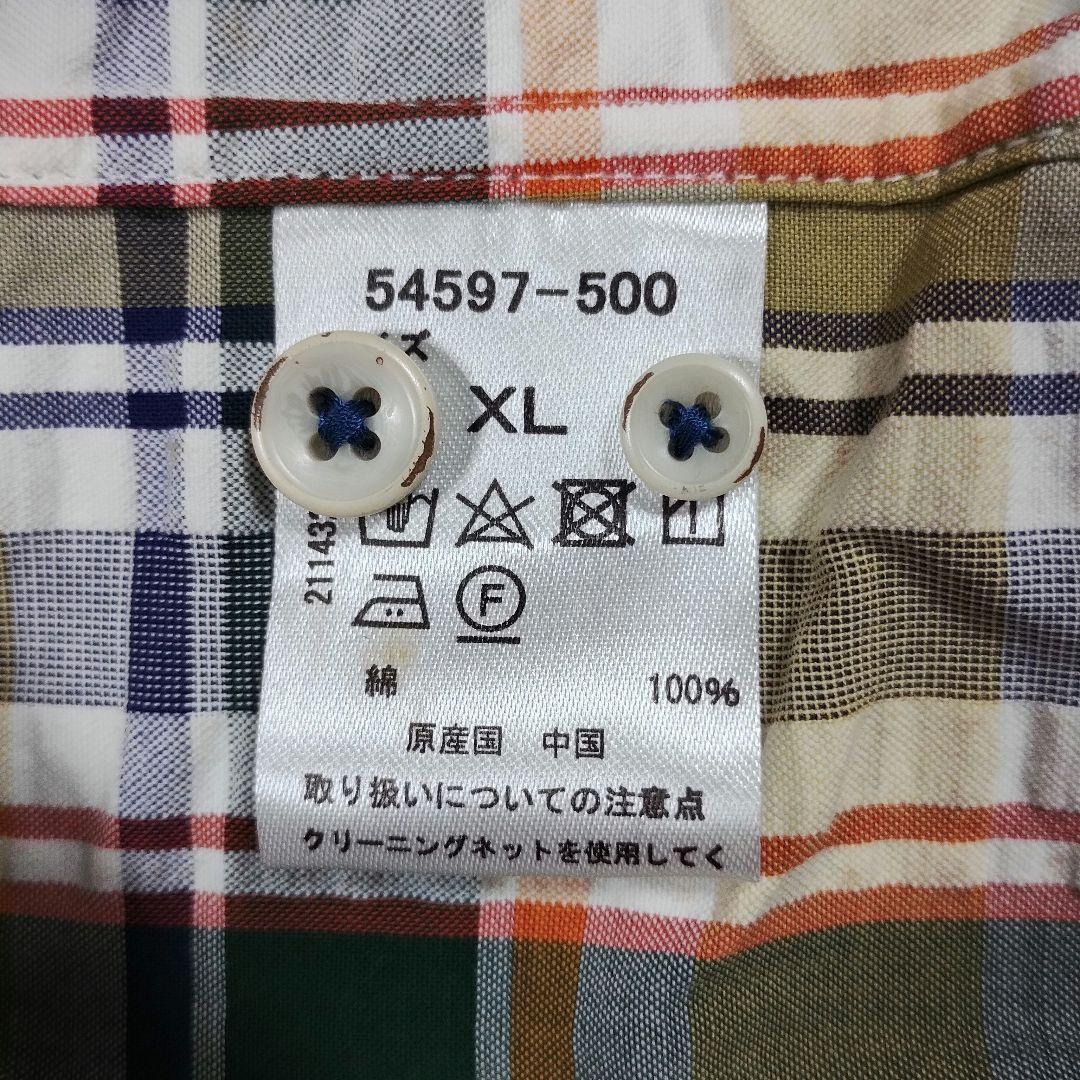 DoCLASSE ドゥクラッセ チェック柄 半袖シャツ ボタンダウン 大きめXL 8