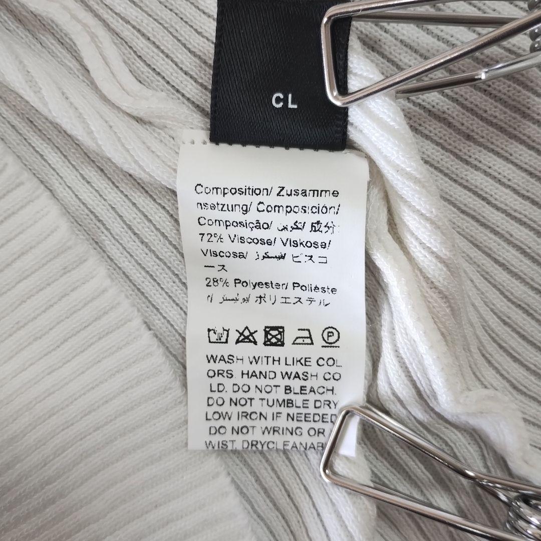 【シーインカーブ】リブ編みホワイトタートルネックセーター3XL着合わせ抜群 13