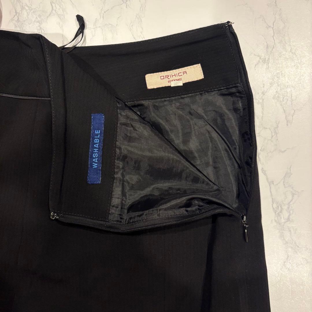 オリヒカ フレアスカート 膝丈　黒　 ブラック 11 L オフィス　フォーマル 7