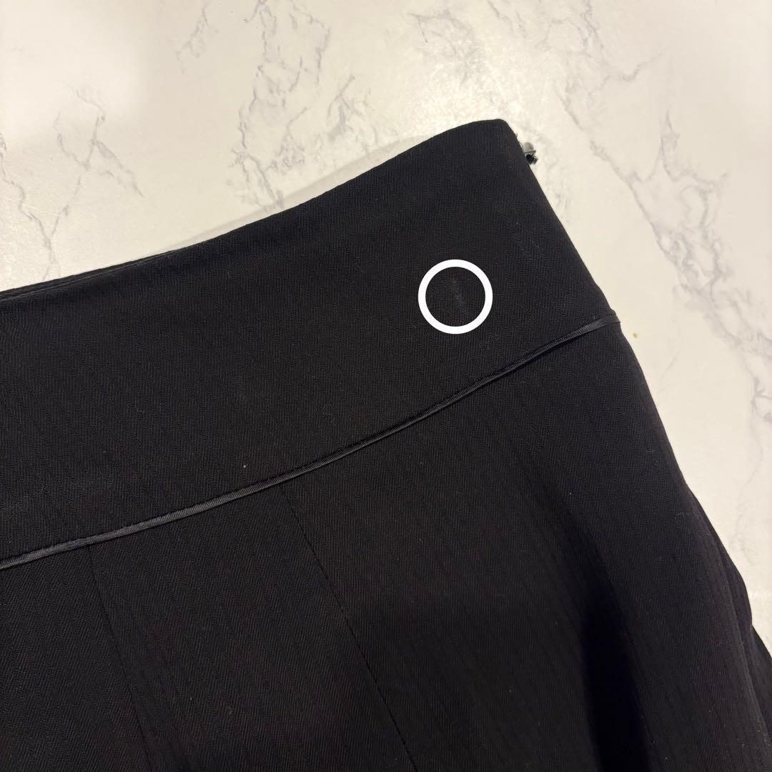 オリヒカ フレアスカート 膝丈　黒　 ブラック 11 L オフィス　フォーマル 10