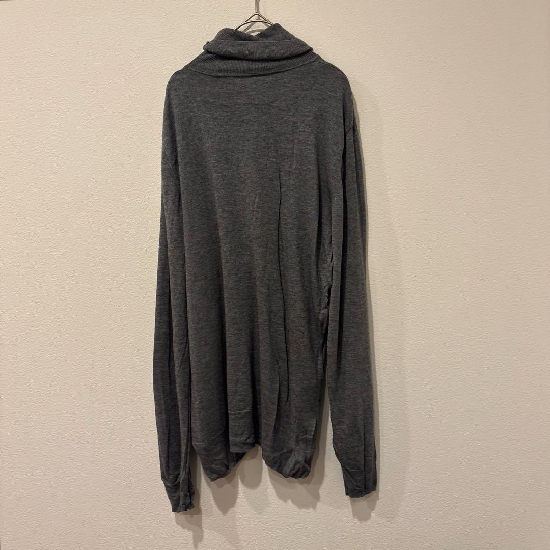 ザラ タートルネック ニットセーター 長袖 グレー 灰色　M レディース　無地 7