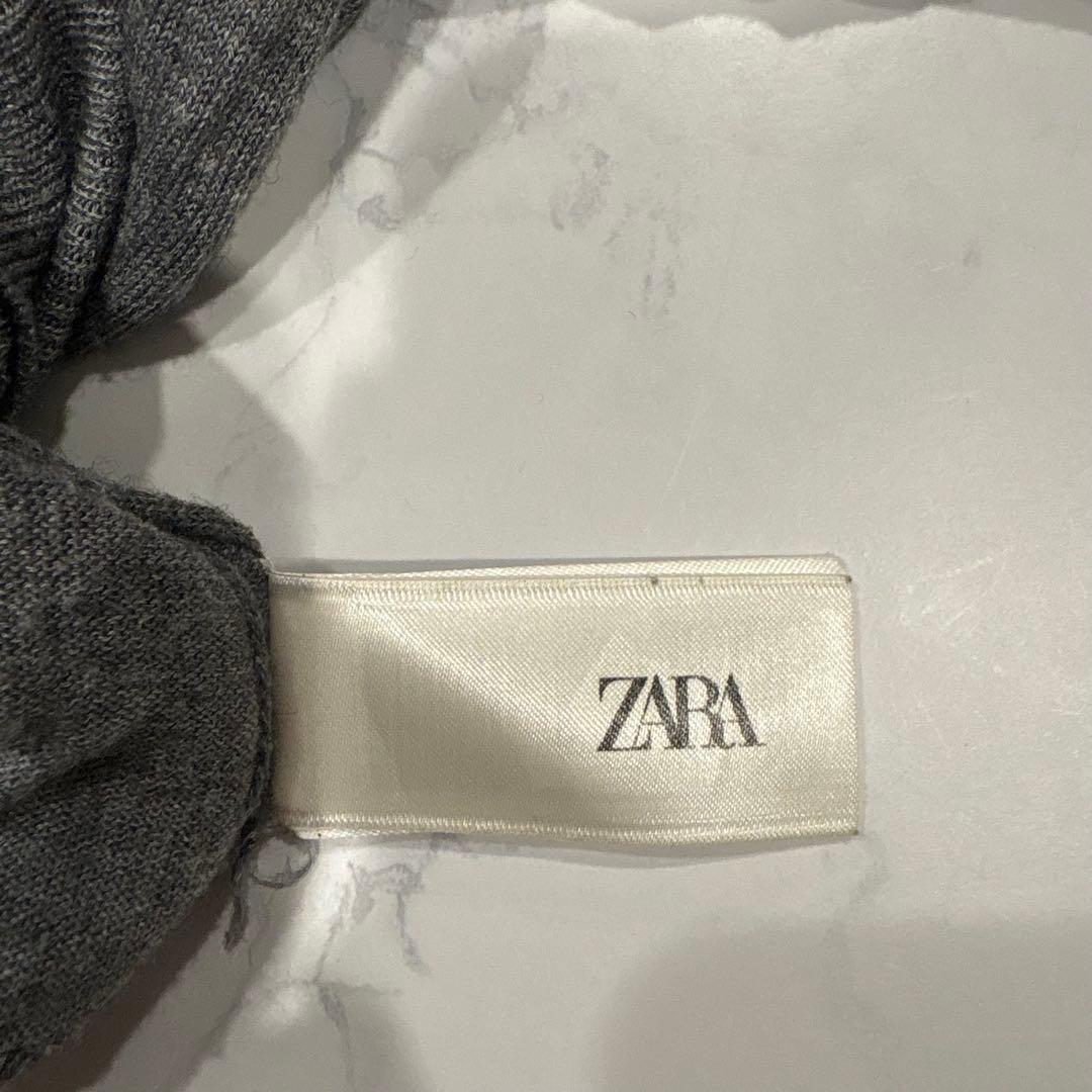 ザラ タートルネック ニットセーター 長袖 グレー 灰色　M レディース　無地 9