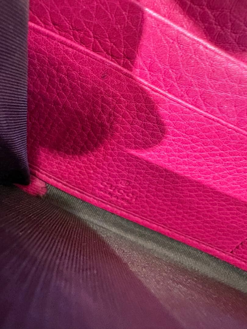 Gucci ピンク 長財布 レザー 3
