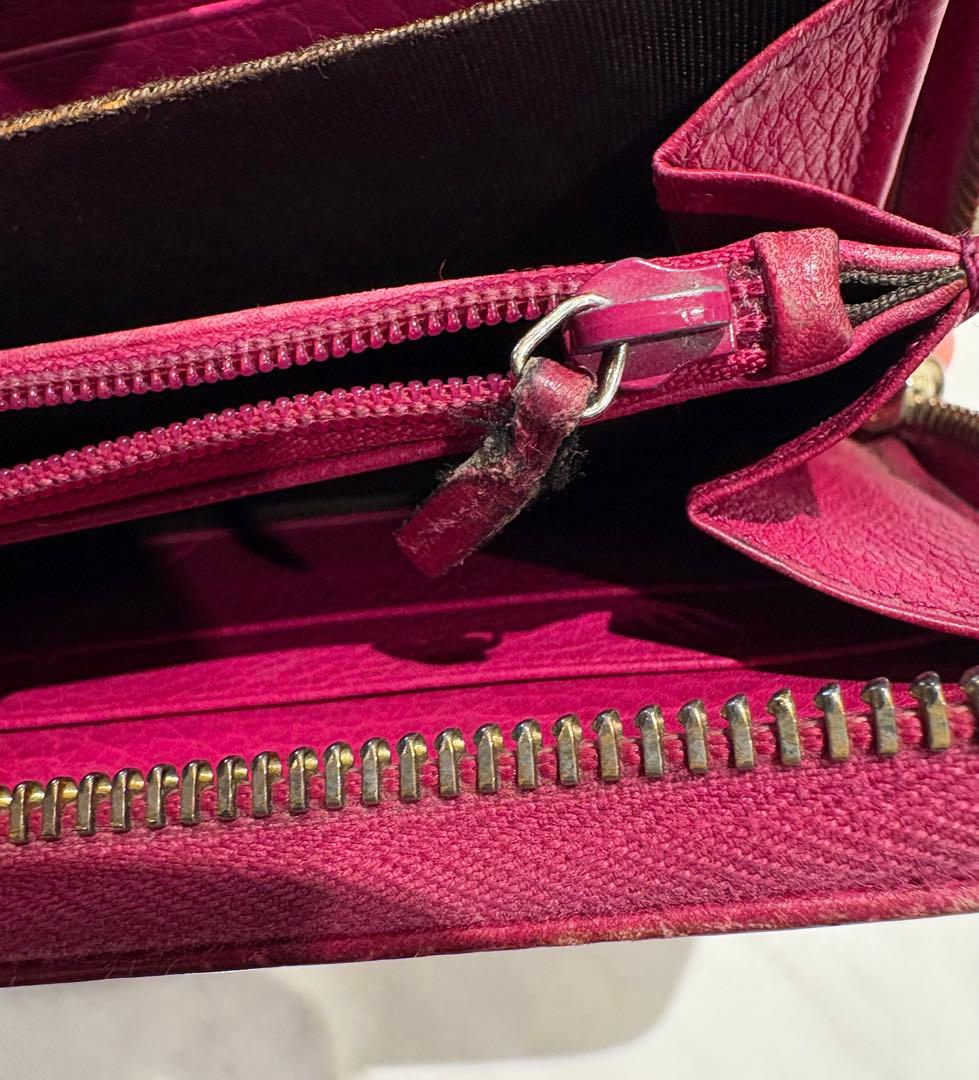 Gucci ピンク 長財布 レザー 4