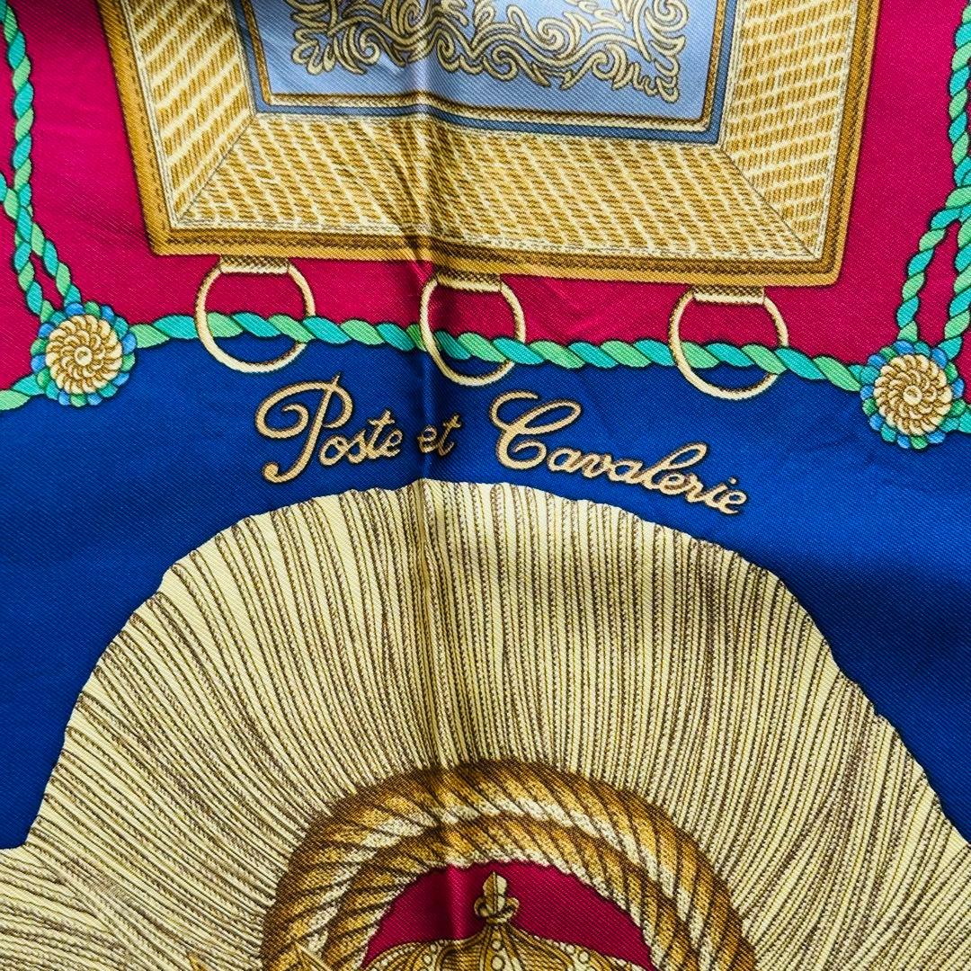 HERMES H 80 《サーベル飾袋》 フリンジ スカーフ 6