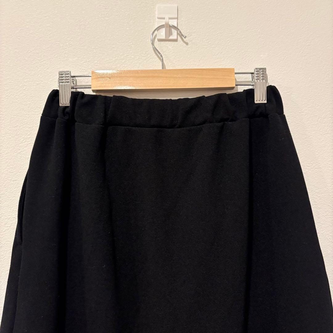 ショコラフィネローブ フレアスカート ロング マーメイド　ポケット ブラック 黒 2