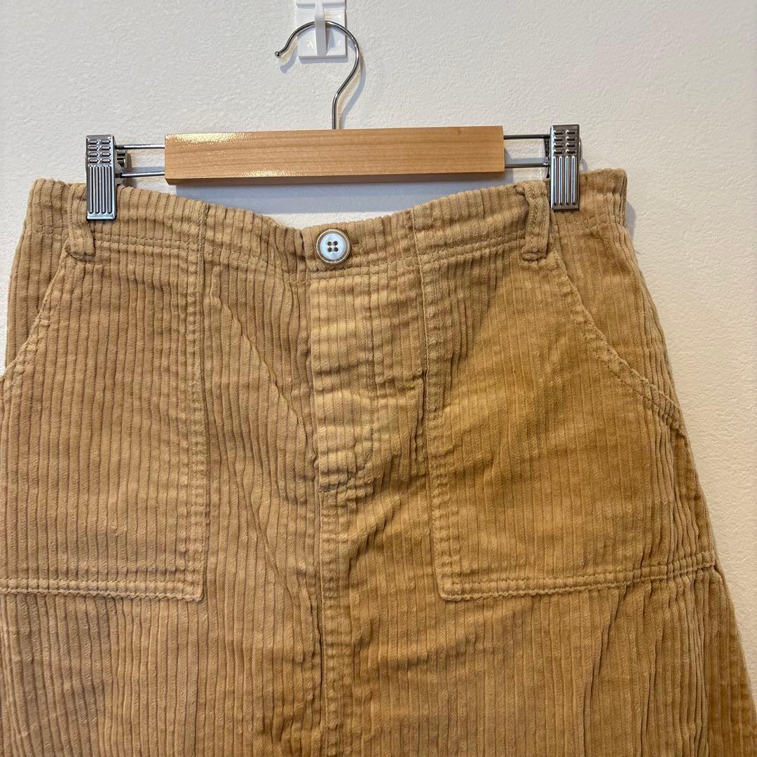 アースミュージックアンドエコロジー コーデュロイ スカート 茶色　ブラウン　L 2