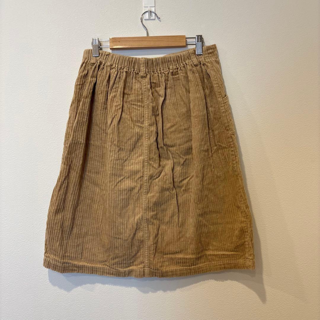 アースミュージックアンドエコロジー コーデュロイ スカート 茶色　ブラウン　L 4