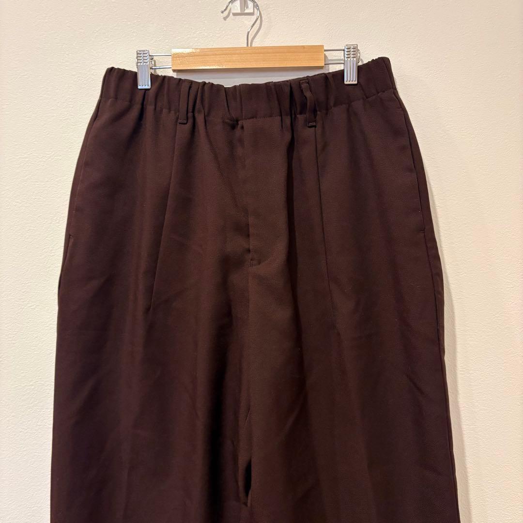 GU テーパードパンツ イージー ウエストゴム L ブラウン　茶色　カジュアル 2
