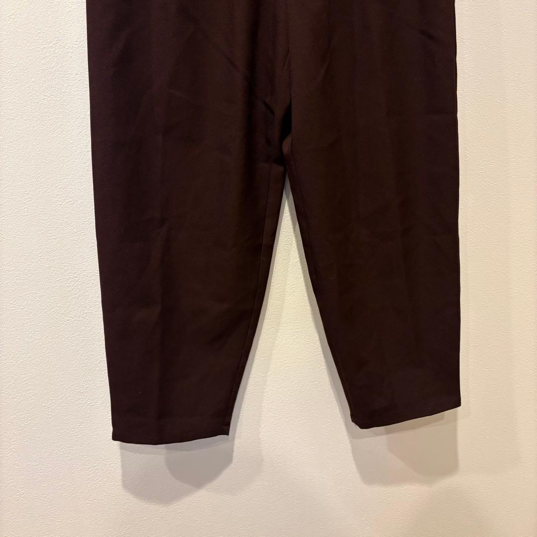 GU テーパードパンツ イージー ウエストゴム L ブラウン　茶色　カジュアル 3
