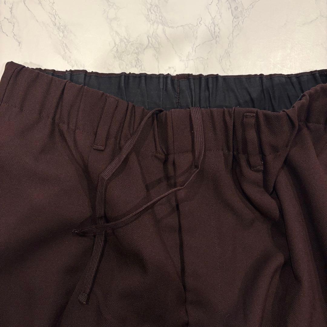 GU テーパードパンツ イージー ウエストゴム L ブラウン　茶色　カジュアル 6