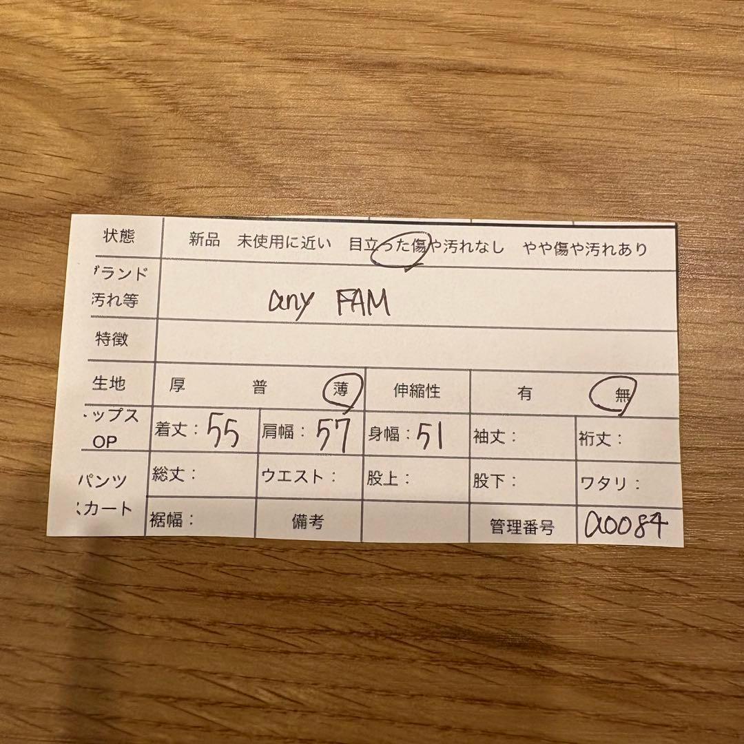 .anyFAM ブラウス ノースリーブ　紺色　ネイビー 2 チェック柄　おしゃれ 10