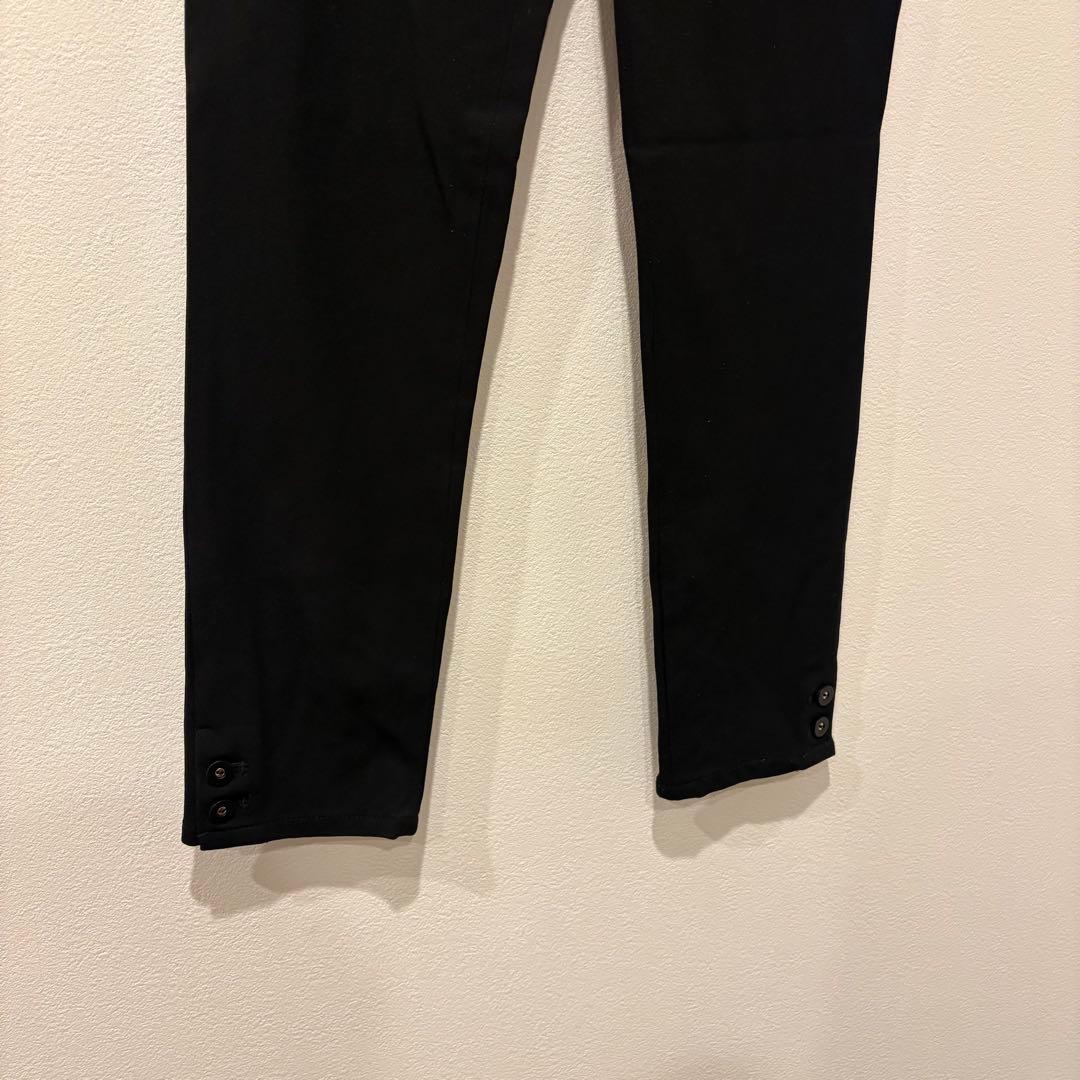 エニィスィス パンツ ストレッチ テーパード 黒　ブラック M 無地　カジュアル 3