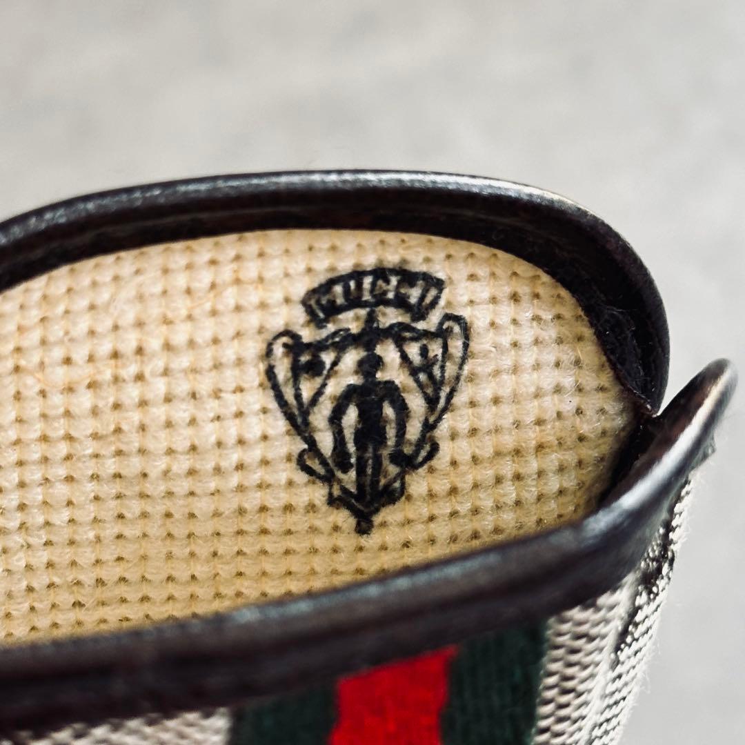 OLD GUCCI シェリーライン GGキャンバス メガネケース 4