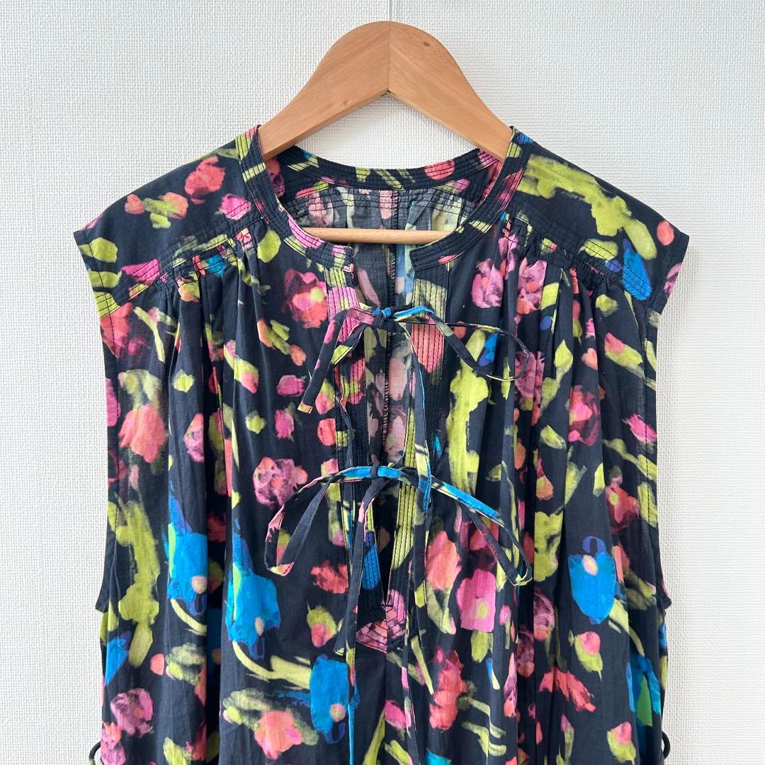 2025AW✨ハウスオブロータス　マルチフラワーノースリーブワンピース 3