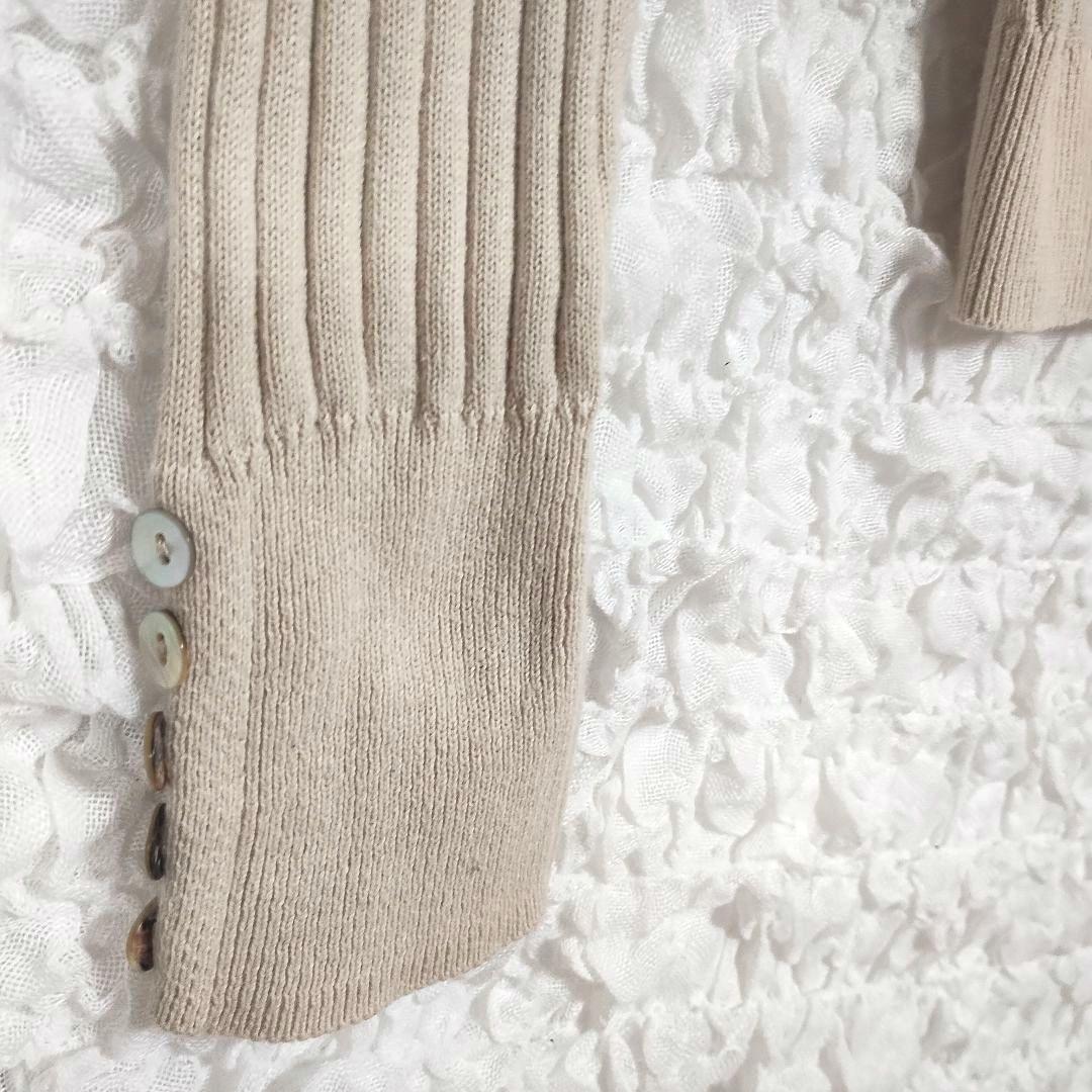 CLASSICAL ELF クラシカルエルフ ベージュリブ編み セーター M 2