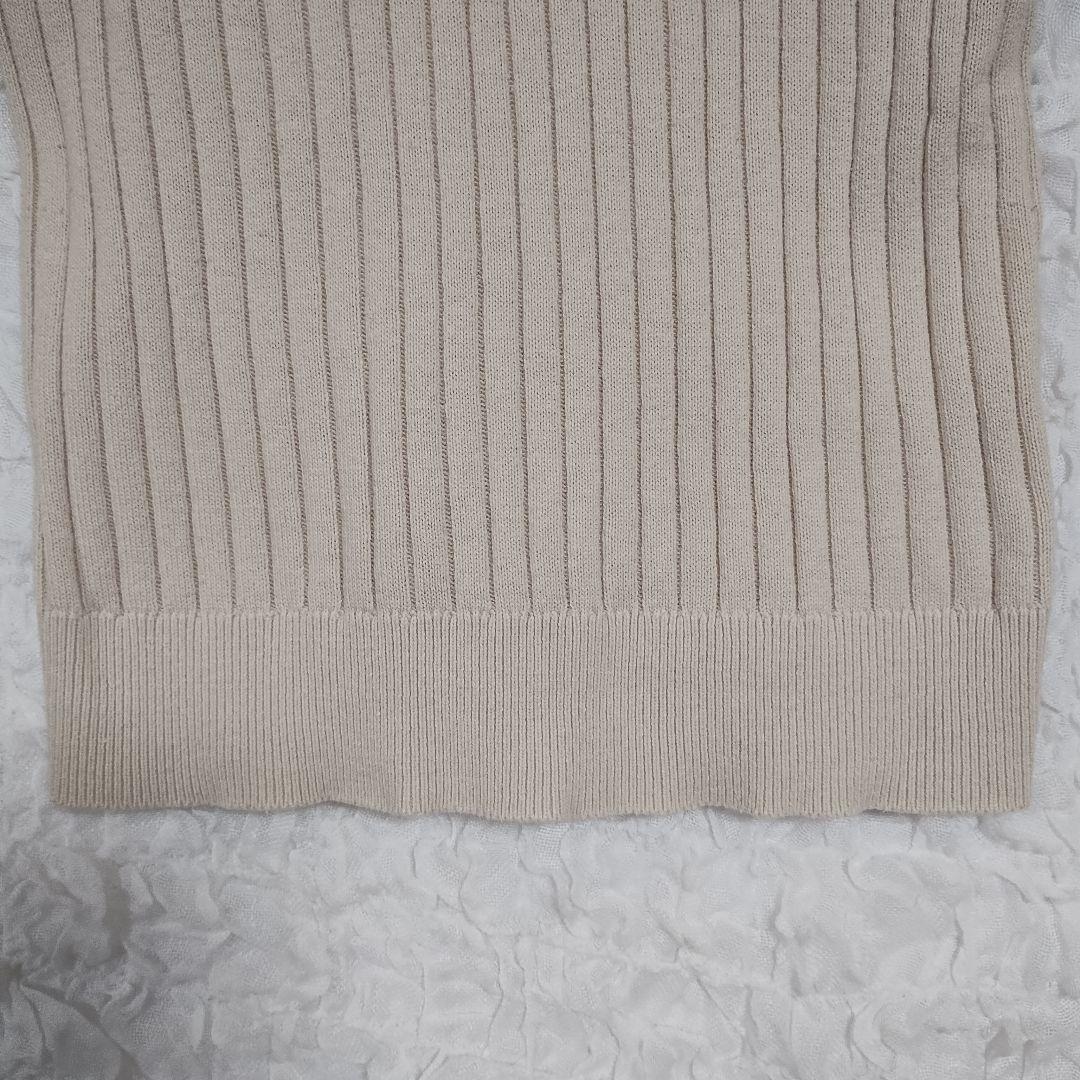 CLASSICAL ELF クラシカルエルフ ベージュリブ編み セーター M 4