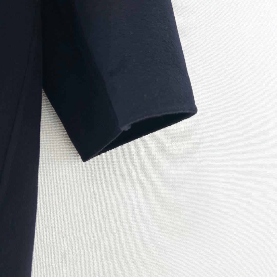 美品✨ノーブル　Super160sリバーミドルコート　ネイビー　36 5