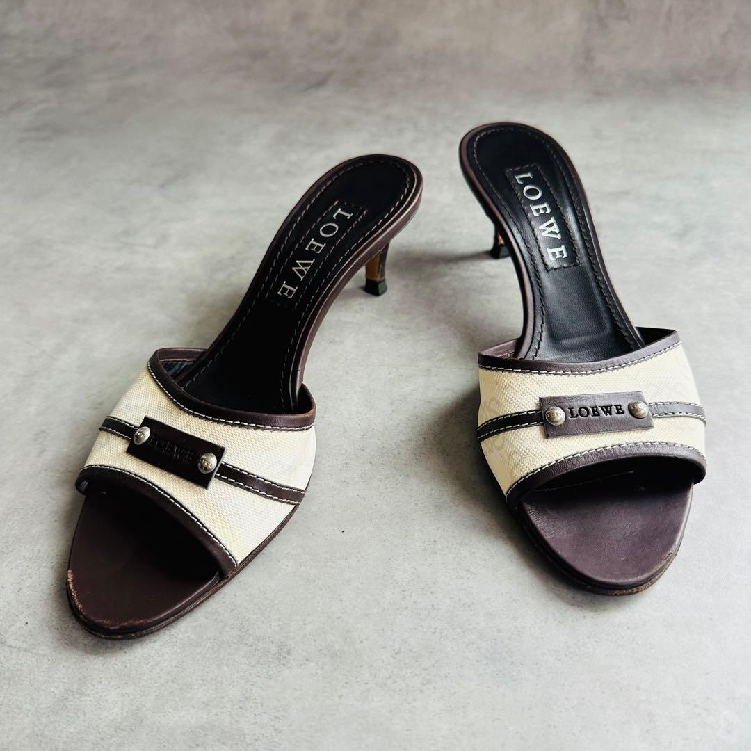 LOEWE アナグラム ロゴ ミュール サンダル 4