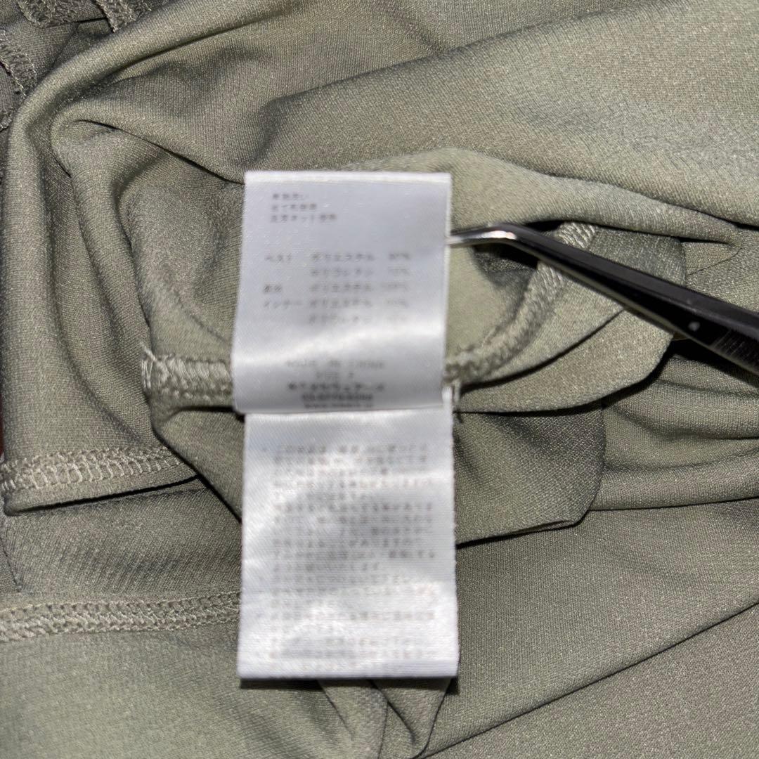 w closet半袖カットソーワンピース切りっぱなしF オリーブグリーンd702 18