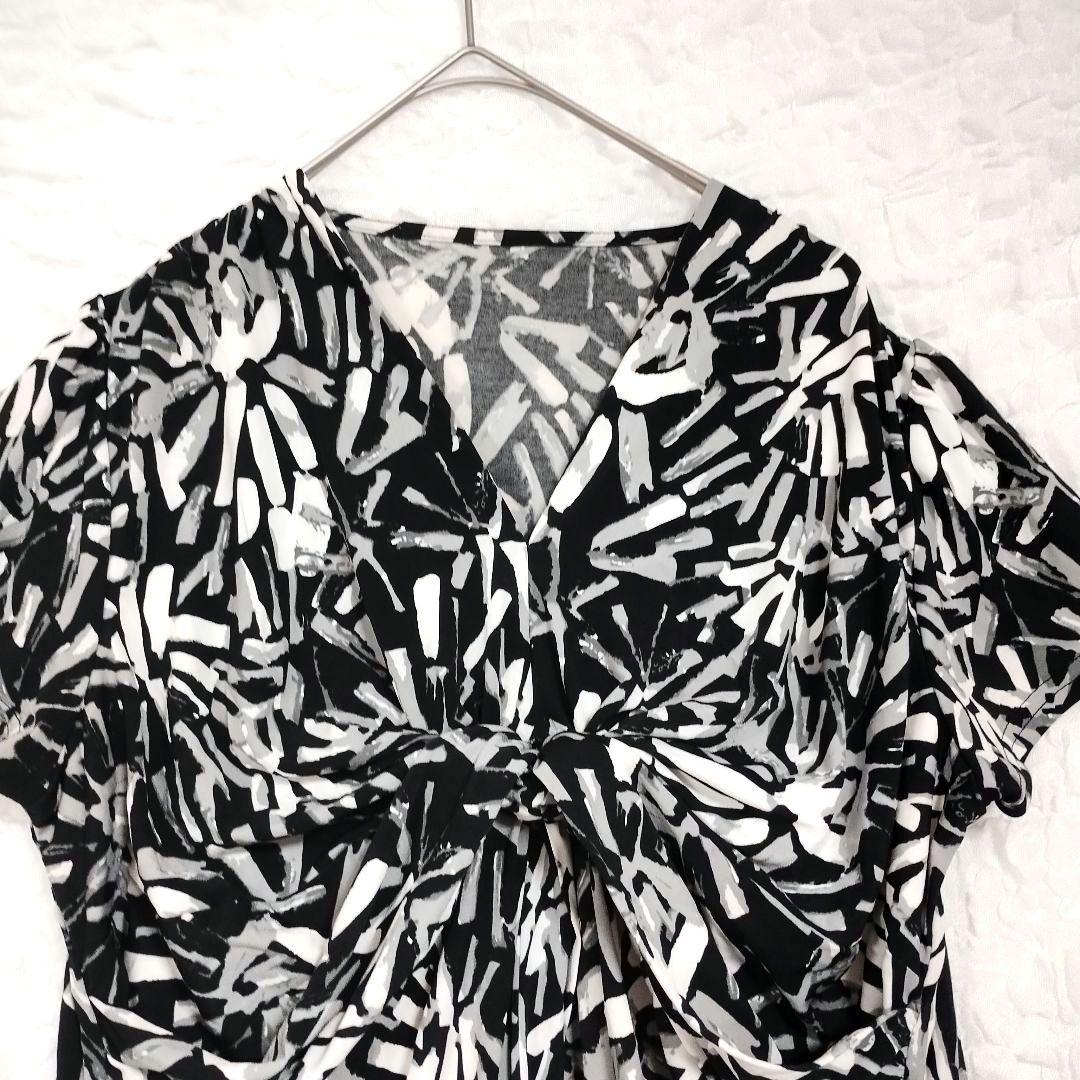 Provador プロバドール 抽象柄 3L チュニック 半袖 4