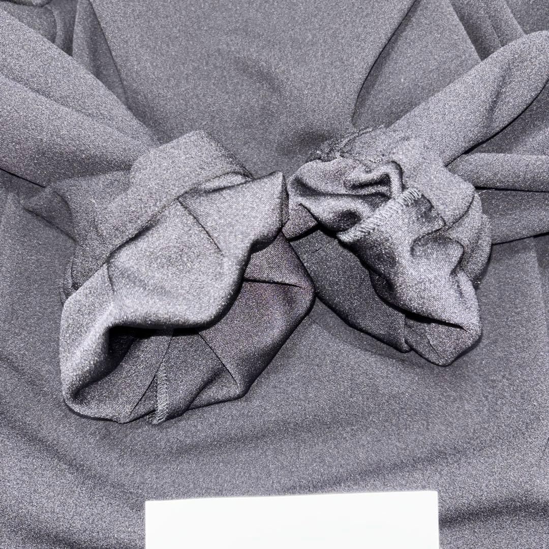 GLOBAL WORK フレアブラウスブラック長袖トップス M d683 12