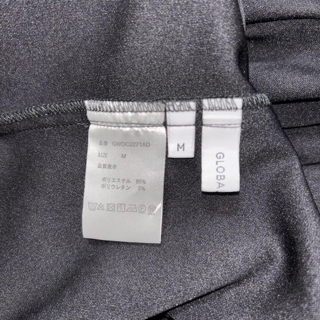 GLOBAL WORK フレアブラウスブラック長袖トップス M d683 13