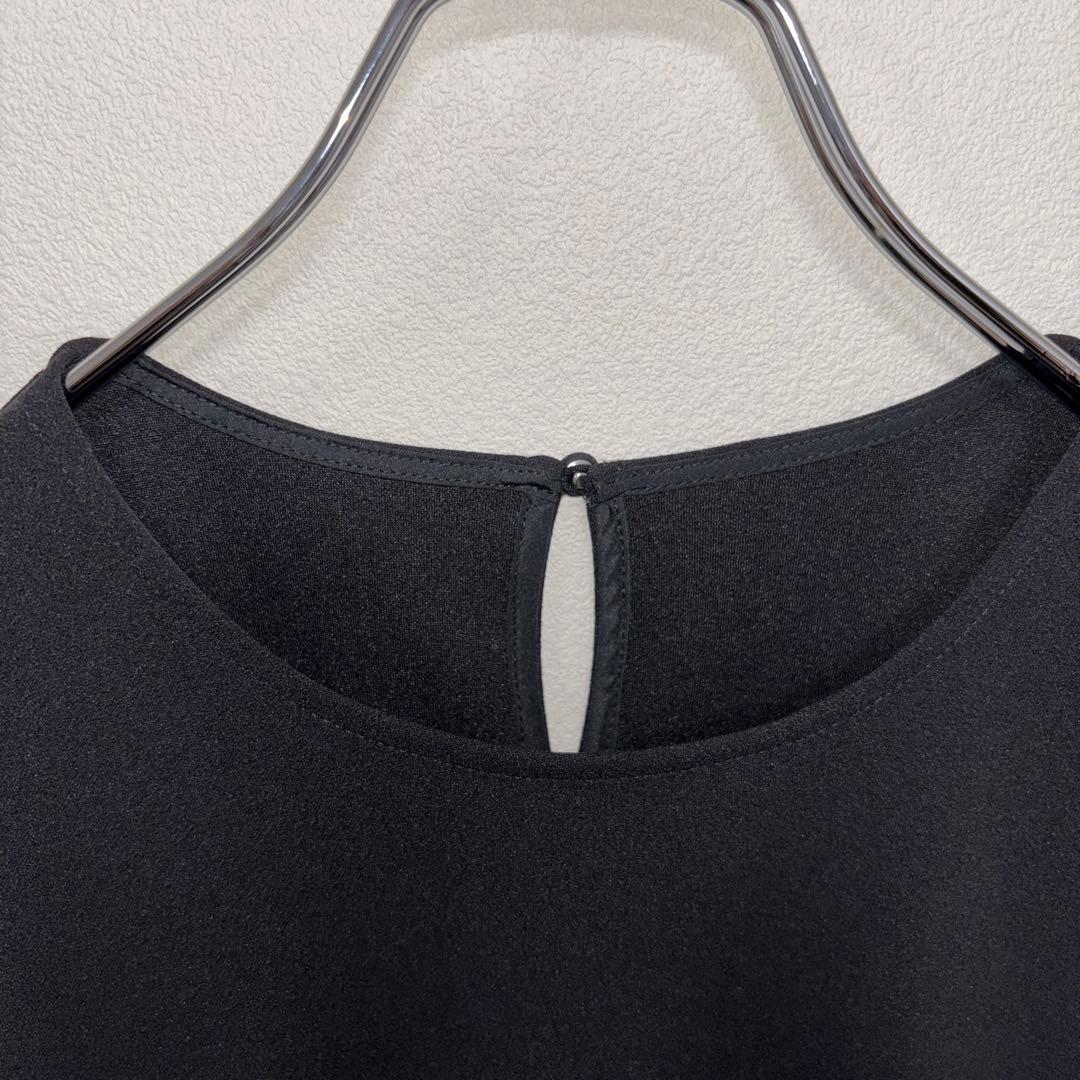 GLOBAL WORK フレアブラウスブラック長袖トップス M d683 3