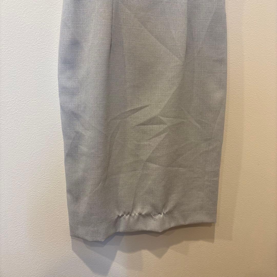 ノースリーブワンピース 膝丈　水色 ライトブルー9AR 相当　上品　フォーマル 3