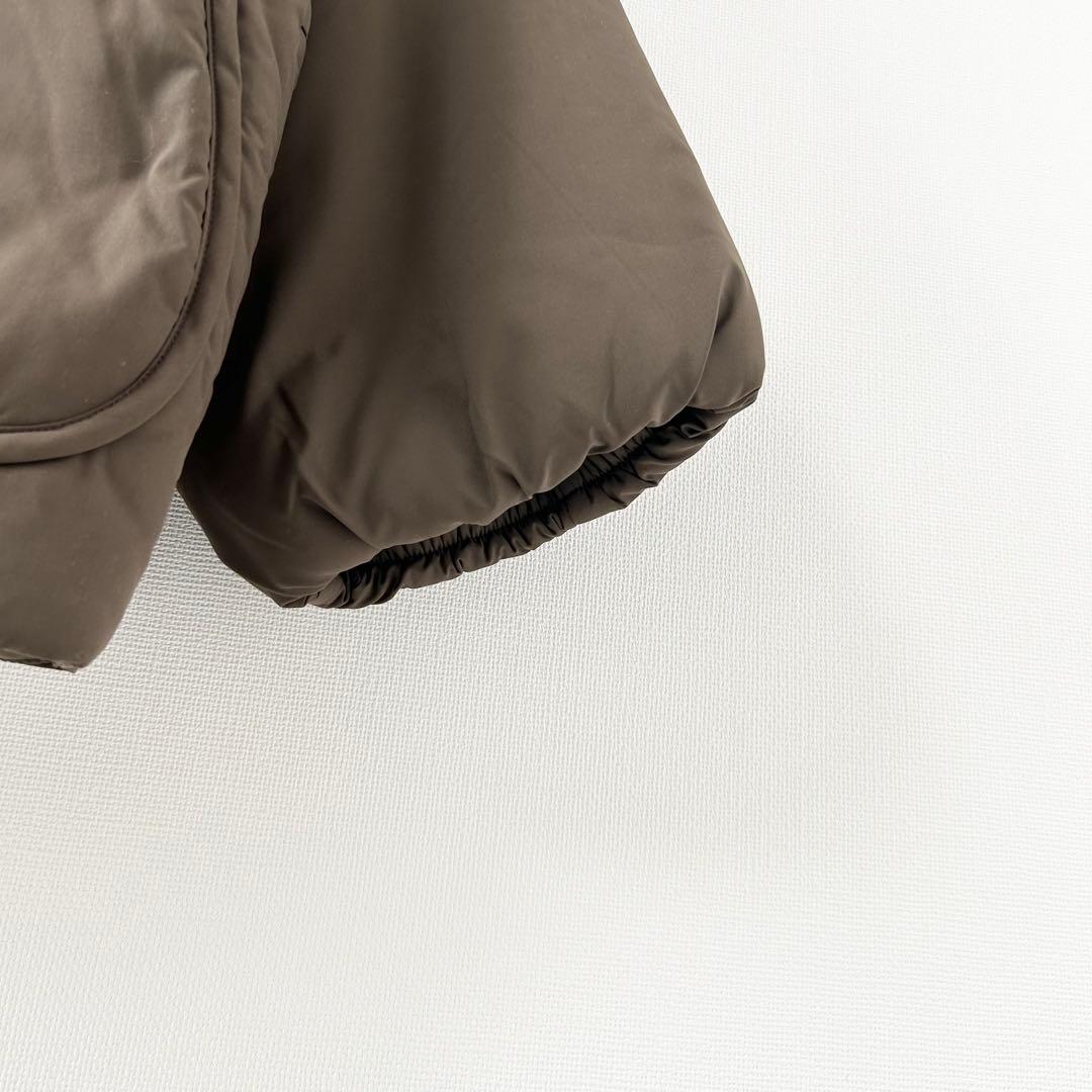 美品✨オーシバル　スタンドカラー中綿ブルゾン　カーキ 5