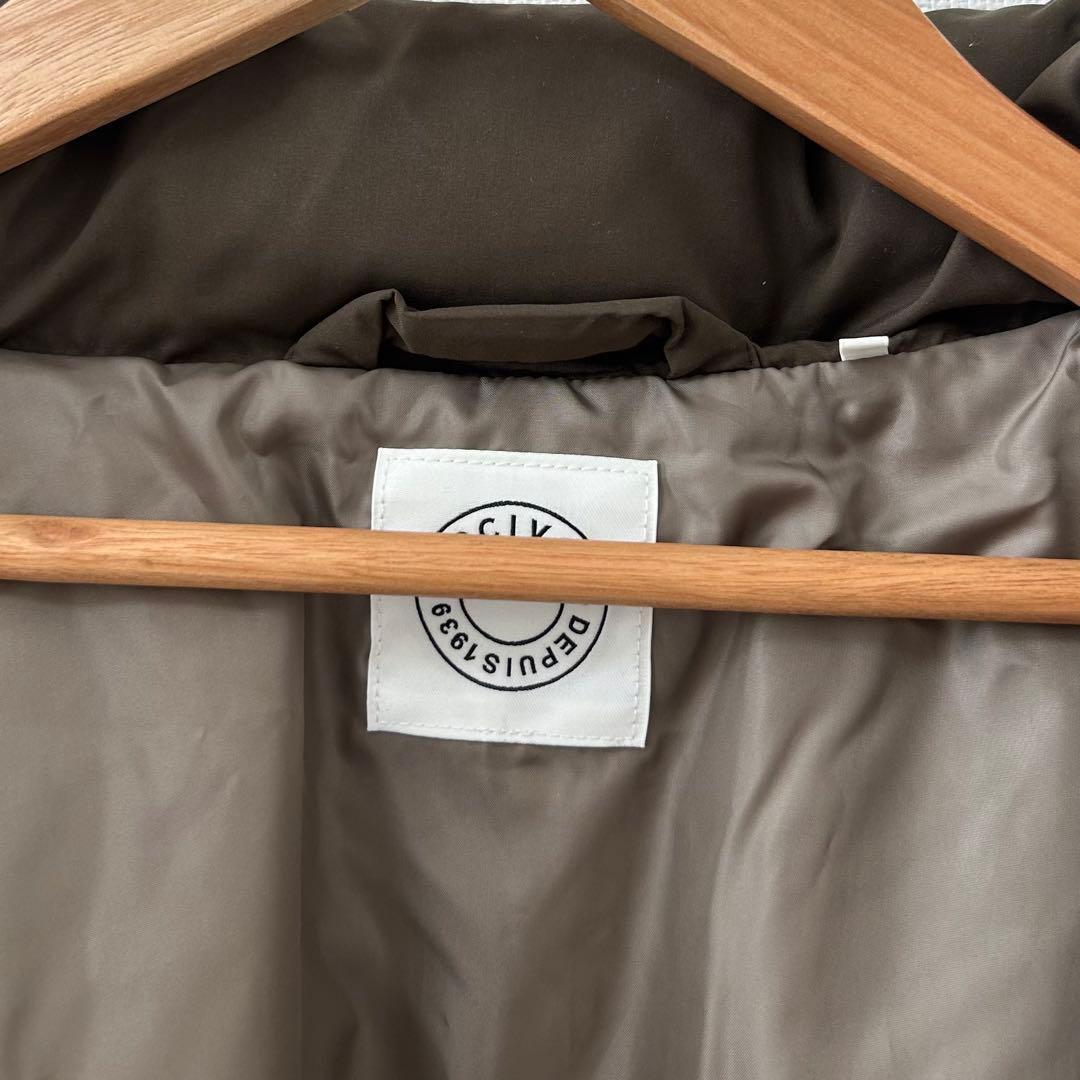 美品✨オーシバル　スタンドカラー中綿ブルゾン　カーキ 6