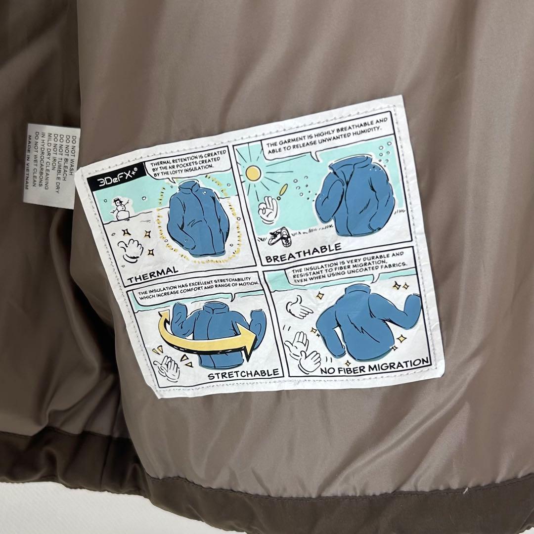 美品✨オーシバル　スタンドカラー中綿ブルゾン　カーキ 8