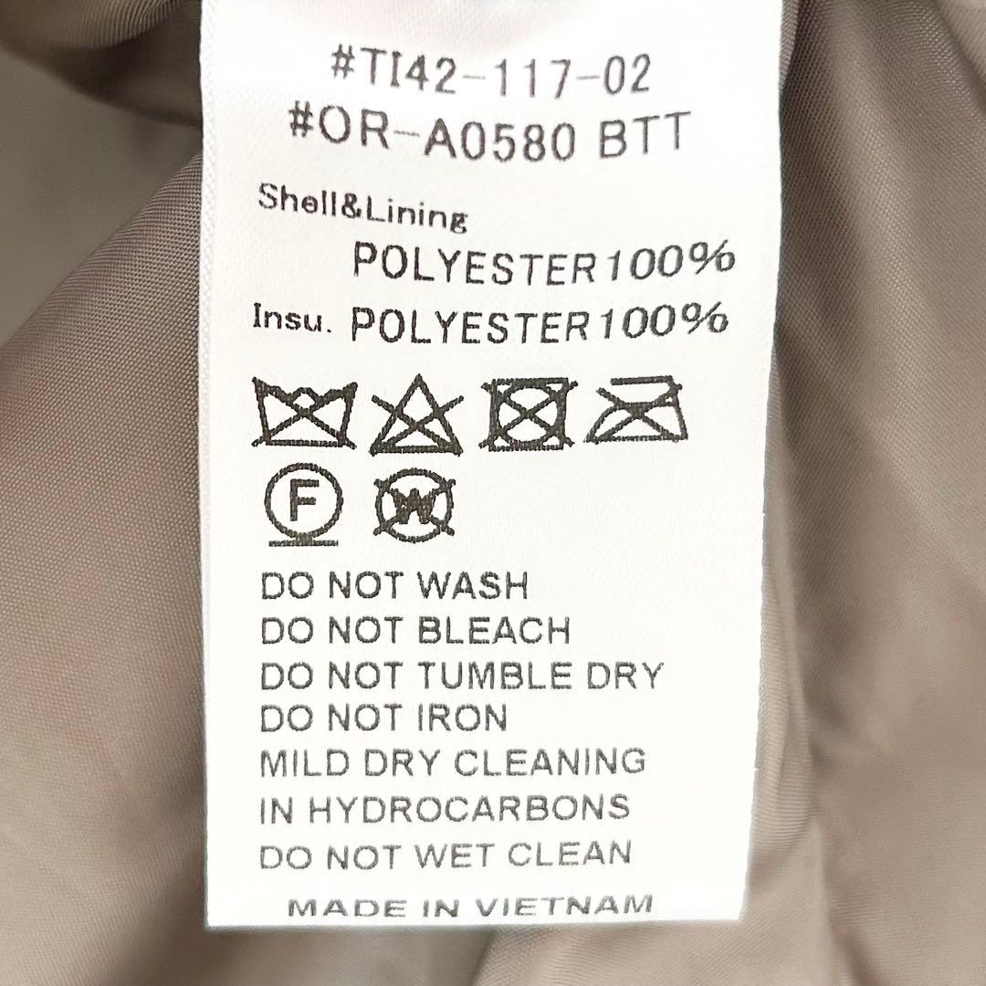 美品✨オーシバル　スタンドカラー中綿ブルゾン　カーキ 9