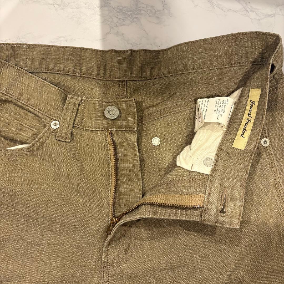 ジャーナルスタンダード デニムパンツ ストレッチ カーキ M 日本製 テーパード 6