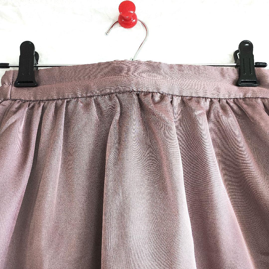 BERADIANCE ビーラディエンス 薄紫色 フレアスカート ゴムウエスト F 3