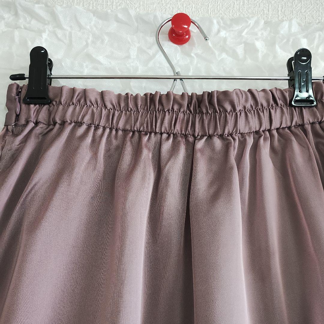 BERADIANCE ビーラディエンス 薄紫色 フレアスカート ゴムウエスト F 5