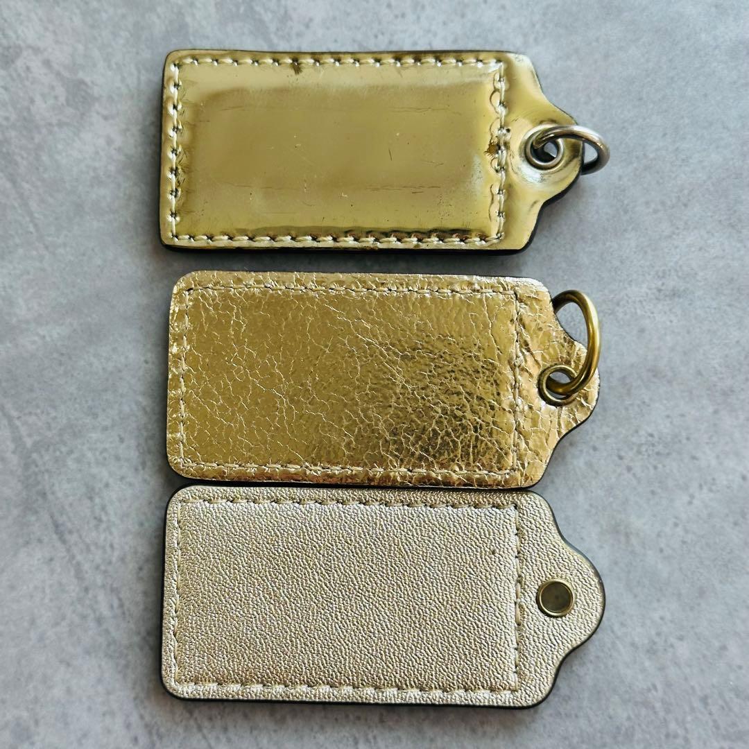 COACH poppy hangtag charm GOLD 3個セット 6