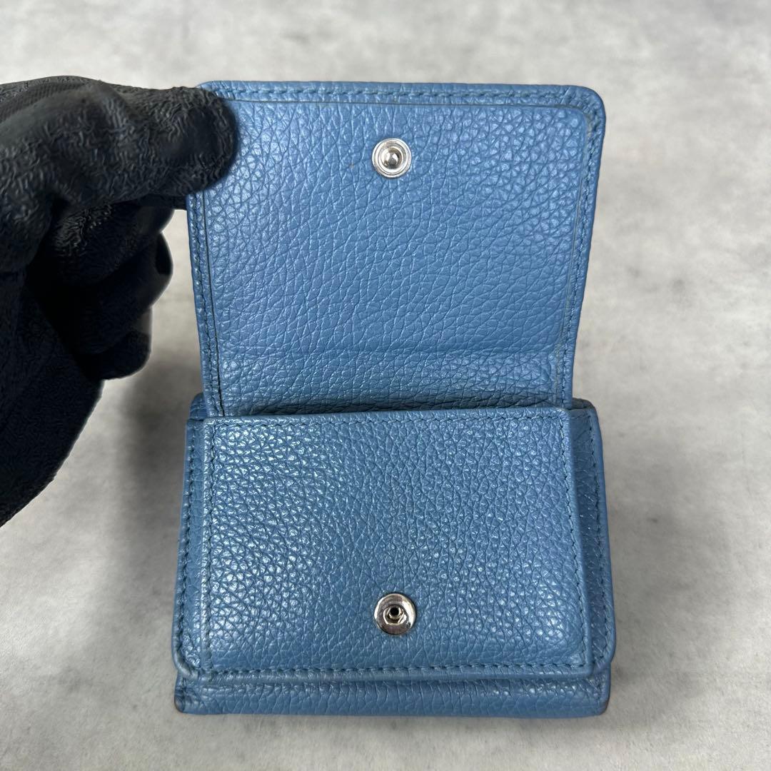 Jimmy Choo NEMO スタースタッズ 三つ折り財布 ミニ財布 青 13